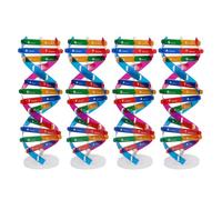 WRITWAA 4 pezzi di di DNA scientifico a doppia, di struttura, geni umani, giocattolo didattico, kit di materiale didattico biologico per forniture didattiche