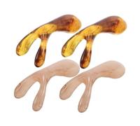 WRITWAA 4 Pezzi Di Raschietto Per Ponte Nasale in Resina Massaggiatore Per Cuoio Capelluto Agopuntura Per Massaggio Del Naso Strumento Per Massaggio Del Viso Per Uso Domestico