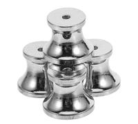 WRITWAA 4 Pezzi Fermagli per Orecchini in Rame Argento per Orecchini a Bottone, Compatibilità Versatile Supporto Pesante, Chiusure di Sicurezza per Uso Quotidiano