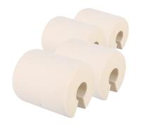 WRITWAA 4 Pezzi Fermaporta Antischiacciamento per Nbr Beige, Cilindrico | Protegge Porta e Telaio, Mantiene L’anta Socchiusa, per Scuola e Bagno, Adatto a Porte e Armadi
