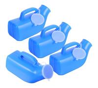 WRITWAA 4 pezzi Orinatoi per uomini 1200 ml Tappo anti-goccia Coperchio Bottiglia di plastica per per uomini Contenitore per maschile Orinatoio portatile per auto Anziani Campeggio Traffico Esterno