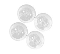 WRITWAA 4 Pezzi pallamano palline da manuali palle palline per rafforzare mani pallamano con rotolamento di vetro Bicchiere Trasparente