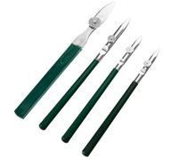 WRITWAA 4 Pezzi Penne per Disegno a Linee Rette Regolabili per Studenti e | Ferro e Plastica, Impugnatura Ergonomica Vite di Regolazione, per Tracciati Uniformi su Bordo Righello