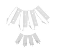 WRITWAA 4 Pezzi Serrature di Semplice Invisibili per Armadi e in ABS Bianco, Protezione Facile per Cucina e Casa per Adulti