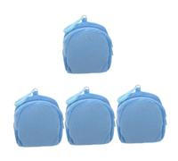 WRITWAA 4 Pz portamonete in peluche portachiavi simpatici portachiavi cute gabs portafogli borsello borsetta cambio portasoldi portachiavi portamonete regali di viaggio per le donne Blue