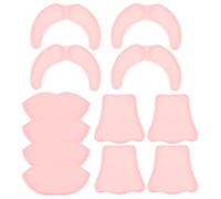 WRITWAA 4 Set di Vassoi in Plastica per Maschere Viso: Stampo per Maschera di Fango alle Alghe - Riutilizzabile e Lavabile - Accessori per Trucco e Cura della Pelle di Occhi, Labbra e Naso per Donne,
