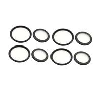 WRITWAA 4 Set diaframma dello Accessori parti campana fonendoscopio membrana dello sostituzione delle coperture dello pvc Black