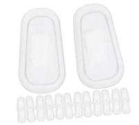 WRITWAA 4 Set Naselli Per Occhiali Cuscini Naso Antiscivolo Cuscini Naso Per Montature Cuscinetti Di Supporto Per Il Naso Degli Occhiali Cuscino Nasale Per Occhiali Gel Di Silice 20 Paia*4