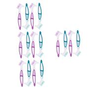 WRITWAA 4 Set Spazzola Per La Pulizia Della Protesi Pulito Difficile Spazzolini Da Denti Setole Spazzolino Dentiera Spazzolino Per Dentiere Set Spazzole Dentiere Falsi Denti Pp 4 Pezzi*4