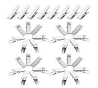 WRITWAA 40 Pezzi Morsetti a Coccodrillo in Metallo Mini Molla Morsetti per Cavi Elettrici Resistenti alla Corrosione Clip per Test Batterie e Cablaggio Domestico Adatti per Uso