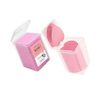 WRITWAA 400 Fogli tamponi per la pulizia detersivo salviette detergenti frustata polacco salviettine struccanti asciugamani per unghie pastiglie per rimuovere lo smalto cotone rosa
