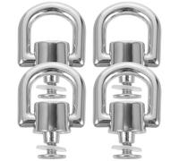 WRITWAA 4pezzi Anelli in Lega di Zinco Rivetti per Borse, Accessori Pratici e Resistenti per Artigianato in Pelle e Riparazioni Abbigliamento Argento
