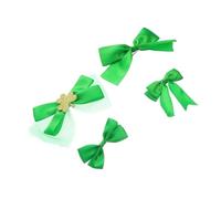 WRITWAA 4pezzi Cerchietti e Fermagli Verde Per Festa Di San Patrizio Accessori Per Decorazione Acconciature Festive Per Adulti Elegante Headdress Con Fiocco