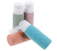 WRITWAA 4pezzi Falconi Da Viaggio Per Shampoo e Balsamo Contenitori Da Viaggio in Silicone Per Articoli Da Toeletta Erogazione Rapida Da Custodia Pratica