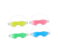 WRITWAA 4pezzi Maschere per Occhi in Gel Maschera Caldo-fredda Riutilizzabile Impacco Freddo per Occhi per Meditazione e Relax