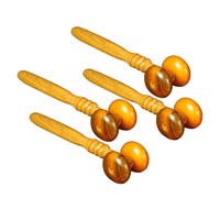 WRITWAA 4pezzi Massaggiante in Legno Per Braccia Vita e Spalle Massaggiatore Per Tutto Per Calmare Nervosismo Favorire La Circolazione e Alleviare La Stanchezza