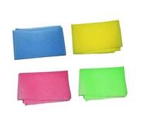 WRITWAA 4pezzi Panni Da Bagno Esfolianti in Nylon Da Blu e Rosa Per Schiena Rimuovono Cellule Morte Sudore e Grasso