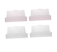 WRITWAA 4pezzi Scatola Portautensili Per Unghie in Resistente Organizer Per Strumenti Nail Art Contenitore Da Salone Per Manicure Per Uso Domestico e Professionale