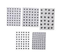 WRITWAA 5 Fogli di Accessori per Occhi Fatti A Mano Occhi per Adesivi Autoadesivi Giocattoli Fai da Te Design Fatto A Mano Bulbo Oculare