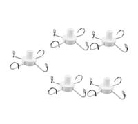 WRITWAA 5 Pezzi Accessori Per Aste Portaflebo Inossidabile Acciaio In Piedi Gancio Cremagliera Sospeso Ganci Per Asta Portaflebo Ganci Di Ricambio Ganci Ospedalieri Plastica