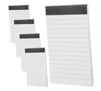 WRITWAA 5 pezzi Blocchi Note con Righe Blocco Memo Portatile per Appunti Promemoria e Checklist Carta Bianca Microperforata per Ufficio Casa e Scuola