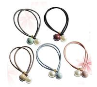 WRITWAA 5 Pezzi Elastici per Band Elastica per Cavallo e Grigio Rosa per Ragazza