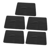 WRITWAA 5 Pezzi Panni Per Occhiali Panni Per Occhiali Salviette Per La Pulizia Panni Ultra In Microfibra Panno Per Lenti In Pelle Scamosciata Nera
