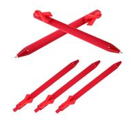 WRITWAA 5 Pezzi Penna Sfera a Nastro Rossa in Plastica Impugnatura Confortevole e Scrittura Scorrevole per Attività di Raccolta Fondi e Volontariato