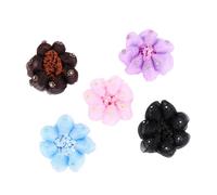 WRITWAA 5 Pezzi Pubblica su e pubblica al cerchio rete di NET netto ballerino elastico per retina elastica per strumento forcina Tornante Maglia