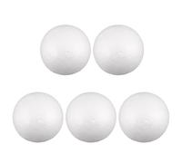 WRITWAA 5 Pezzi Sfera in Schiuma Bianca da Colorare per Progetti Scolastici e Lavoretti DIY, Facile da Dipingere e Modellare e Studenti
