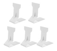 WRITWAA 5 Pezzi Supporto Magnetico in Plastica Bianca per Scaffale Merci | Base Magnetica, Montaggio Rapido, Organizzazione Versatile, per Negozi e Gondole Metalliche, Espositore in Plastica