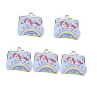 WRITWAA 5 Pz porta portamonete borse per donne alla moda cambia Borsa graziosa borsetta con unicorno lux sacchetti pash bag mujer borsa decorativa piccola borsa per le donne Metallo