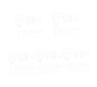WRITWAA 5 Set 5 Set Di Retine Per Bottiglie Con Portaborraccia Accessori Ospedalieri Coperture Per Bottiglie Rete Portatile Per Pali Forniture Ospedaliere Plastica Bianca 20 pezzi*5