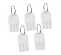 WRITWAA 5 Set Chiavi per Dispenser Carta Asciugamani Commerciale con Anelli Portachiavi Semplice da Usare e Pratico Ricambio per Apertura Distributori Carta Igienica