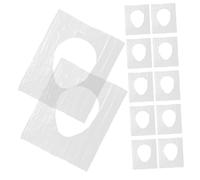 WRITWAA 50 Pezzi COPERCHI SEDILI DEL WC per il viaggio coperture tampone rivestimento pastiglie ammortizzato copriwater trasparenti copri wc fodere per water coprisedili per wc Transparent