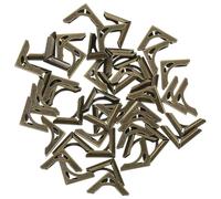 WRITWAA 50 Pezzi Protezioni Angoli in Metallo per Libri e Album Copri Angoli Decorativi Resistenti e Leggeri Paraspigoli Vintage per Quaderni Scrapbook e Menu Protezione Elegante e