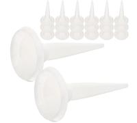 WRITWAA 50 Pezzi Ugello per Colla Strutturale in Plastica Bianco, Resistente All'usura e Antintasamento, Applicatore per Cucine e Serbatoi D'acqua