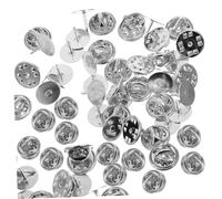 WRITWAA 50 Set Chiusure Posteriori per Spille in Rame Sicure e Facili da Usare per Spille Smaltate Distintivi e Gioielli DIY Confezione in Scatola Portatile