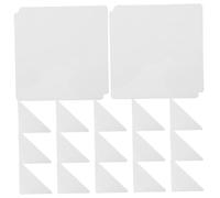 WRITWAA 500 Pezzi Angoli in e Adesivi PE Autoadesivi Trasparente per Protezione Termine Compiti Scolastici e Decorazioni Scrapbooking