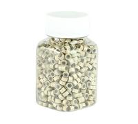 WRITWAA 500pezzi Dreadlock Silicone Beige Accessori Per Extension e Cuffs Per e Facili Usare e Resistente Per Festival e Speciali