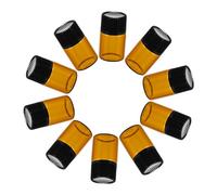 WRITWAA 50pezzi Bottiglia in Vetro Per Oli Essenziali Flacone Da Coperchio Ermetico Per Campioni Di Profumi Liquidi Per Corpo e Lozioni Ricaricabile e Riutilizzabile