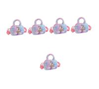 WRITWAA 5pezzi Borsetta Tracolla Fuzzy Per Bambine Con Design Unicorno Borsa Spalla Leggera e Ergonomica Per Giochi e Snack Per Viaggi