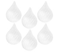 WRITWAA 6 Palline Lisce di Polistirolo Bianco da 10,5 Cm per Decorazioni Natalizie, Ornamenti da Appendere e Progetti Artigianali Fai da Te, Superficie Facile da Dipingere per Lavoretti