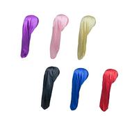 WRITWAA 6 Pezzi Berretto Da Notte Cuffia a Treccia Per Dormire Turbante Impacco Per Cappello Da Notte Copricapo Da Donna Cappello Da Bagno Donne Turban Fornitura Doccia Raso