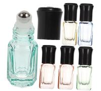 WRITWAA 6 Pezzi Boccette Ricaricabili con Roller per Profumi e Essenziali Contenitori per Viaggi Arancione Facile Riempire