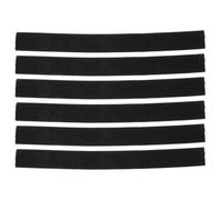 WRITWAA 6 pezzi di fasce elastiche - Cinghie elastiche morbide per caviglia per ciclismo, arrampicata, escursionismo - Cinghie regolabili da 30 cm per fissare cavi, organizzare e riporre, colore nero
