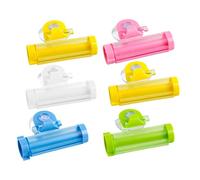 WRITWAA 6 Pezzi Dispenser Per Dentifricio Spremiagrumi Estrusore Chiave Tubetto Di Dentifricio Riutilizzabile Tubetti Di Dentifricio Vuoti Avvolgitore Per Dentifricio Colore Casuale