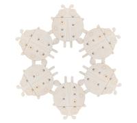 WRITWAA 6 Pezzi Kit Creativo Materiale Educativo DIY per Pittura per Forme di Coccinella Non Finite di Legno per Attività Manuali e Momenti di Gioco in Famiglia