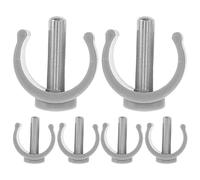 WRITWAA 6 Pezzi Morsetto a C in Abs e Acciaio per Accessori Deambulatore e Bastoni Regolabili, Resistente All'usura di Facile Installazione per Anziani e Supporto Cammino