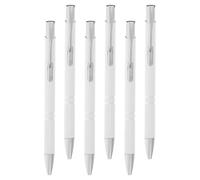 WRITWAA 6 Pezzi Penne Biro a Sfera Retrattili in Metallo per Scuola e | Scrittura Fluida Quotidiana, Clip Robusta e Profilo Sottile, Adatte a Maestre, Professionisti e Cartelle